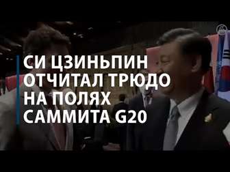 Си Цзиньпин отчитал Трюдо на полях саммита G20